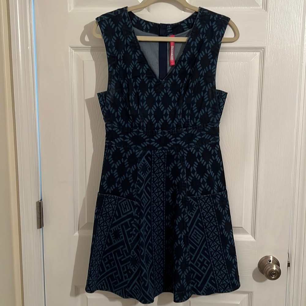Patterned Jean Dress by Tracy Reese - 4